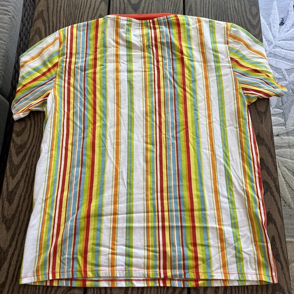 Guess Los Angeles Men's TShirt Striped Short-Sleeve California Beach Skater Sz M - Picture 6 of 6